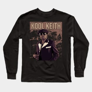 Kool Keith // Brown vintage Long Sleeve T-Shirt